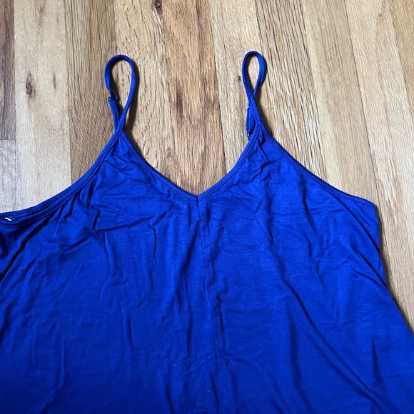 Indigo maxi dress with pockets…pop of color & comfy - Picture 2 of 5
